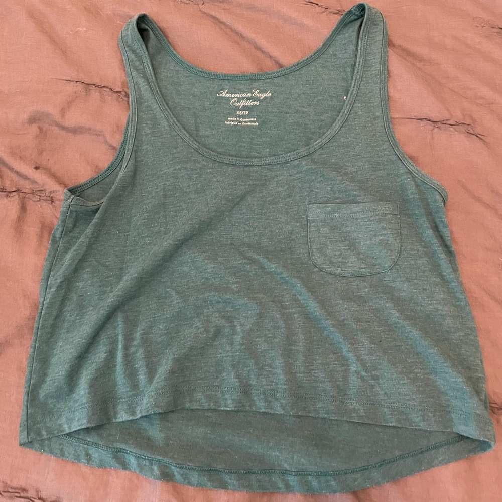 American eagle green tank top